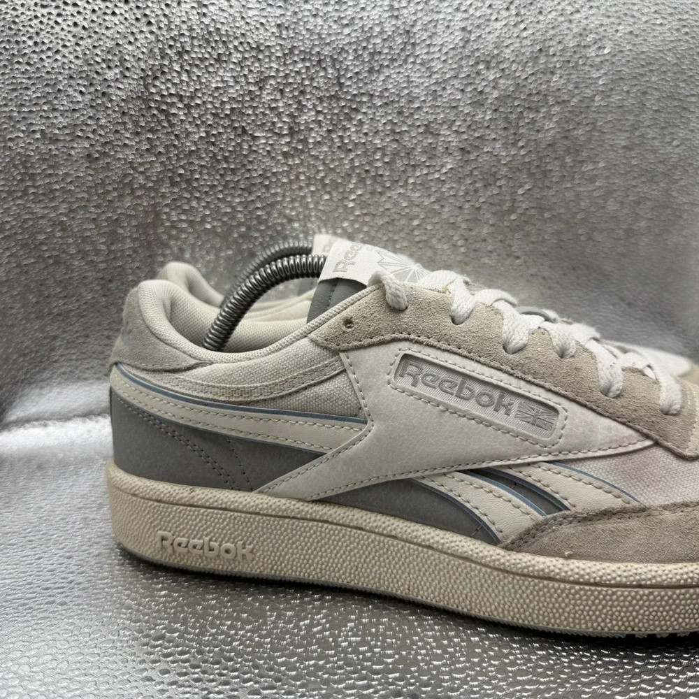 Size 9.5 Reebok Club C Revenge Sneakers Mens Grey Good Canvas Suede 100201203